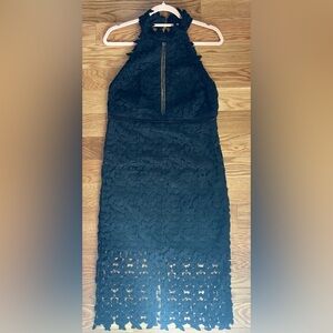 Elegant Black Lace Dress